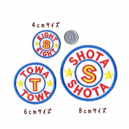 6cm】サークルロゴのチームネームワッペン : ファーニー ヤフー店