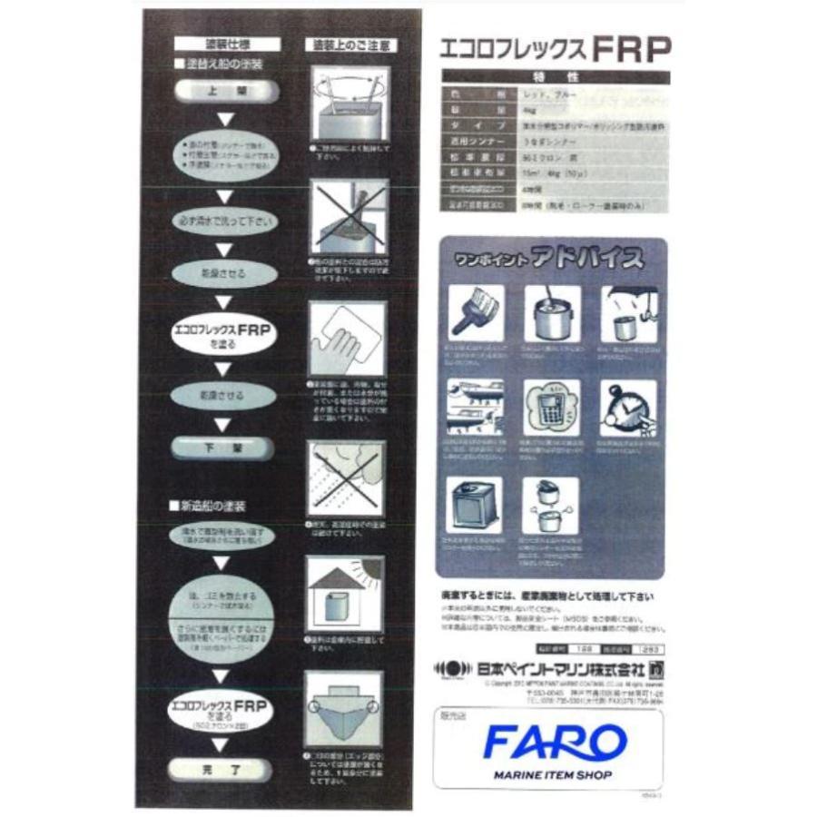 船底塗料　日本ペイント　エコロフレックスFRP　5ｋｇ1箱4缶セット販売(RED・BLUE)