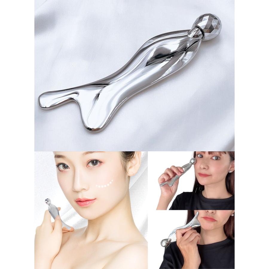 Angel's Wing エンジェルウィング 美顔ローラー グアシャ 東洋美容 美顔器 美顔ローラー FASCINATE ファッシネイト FN-AWG010の画像