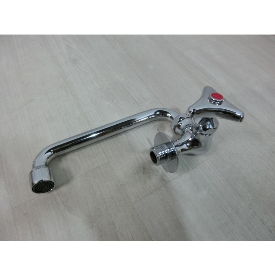 新品 LIXIL ユーティリティ用蛇口 壁排水 横型自在水栓 泡沫式 左ハンドル 水栓金具 単水栓 LF-L16F-13 [0368] | LIXIL | 03