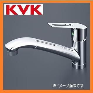 KVK 新品 シングルシャワー付混合栓 eレバー ワンホールタイプ NSF