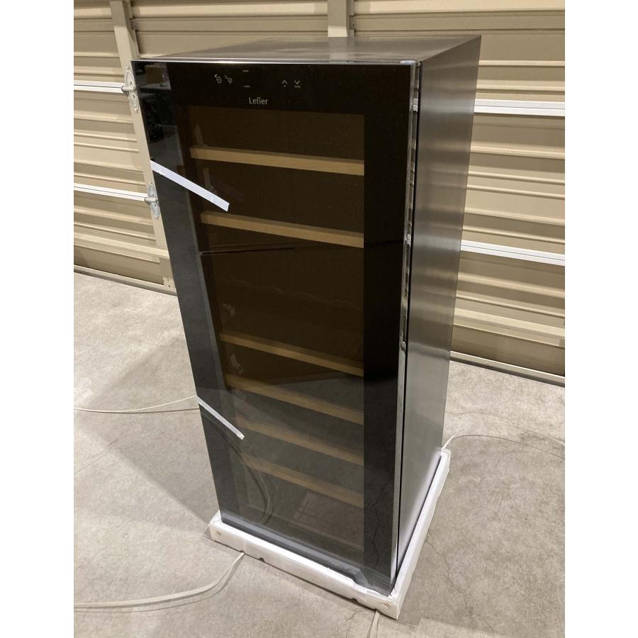 新品 25年製 ルフィエール ワインセラー ベーシックライン 55本 150L Low-eガラス 100V ブラック コンパクト TwoTime55 [0789] | Lefier | 05