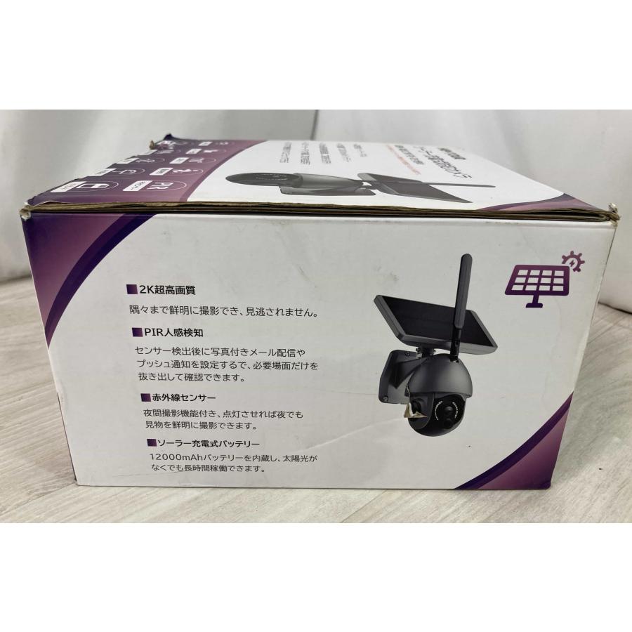 新品 HEYTOUR ソーラー充電式防犯カメラ スピーカー マイク内蔵