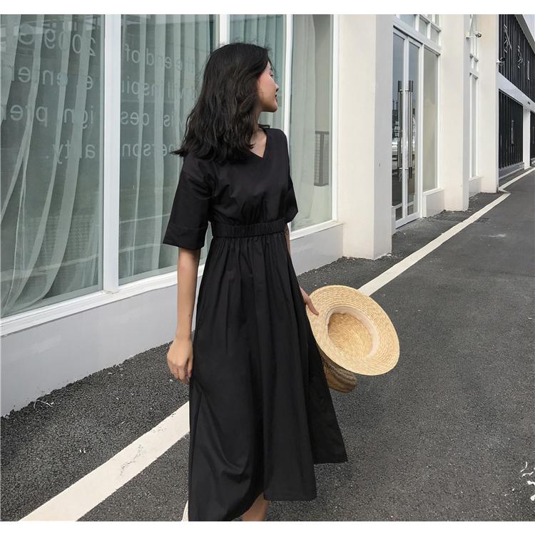 ワンピース レディース 40代 シフォンワンピース 春夏 マキシワンピース 黒 半袖 韓国風 フレアスカート オシャレ 新作 ゆったり キレイめ 30代 50代 ファッションイン 通販 Yahoo ショッピング