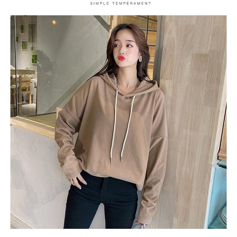 パーカー Uvパーカー レディース トップス パーカー 長袖 秋冬 新作 綿混 Uv 大きいサイズ 韓国風 ゆったり 黒 パーカー おしゃれ 代 30代 40代 5色 ファッションイン 通販 Yahoo ショッピング