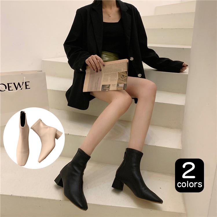 ショートブーツ レディース 冬 ブーツ 合革 靴 履きやすい あったか 30代 40代 韓国風 可愛い 裏起毛 30代 40代 履きやすい ファッションイン 通販 Yahoo ショッピング