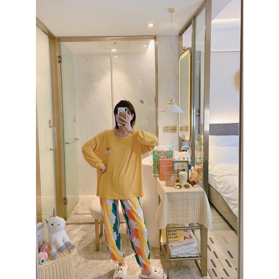 パジャマ レディース ルームウェア 春 秋 冬 綿 セットアップ 長袖 上下セット 韓国風 部屋着 大きいサイズ 可愛い トップス パンツ 2点セット 大人 ゆったり ファッションイン 通販 Yahoo ショッピング