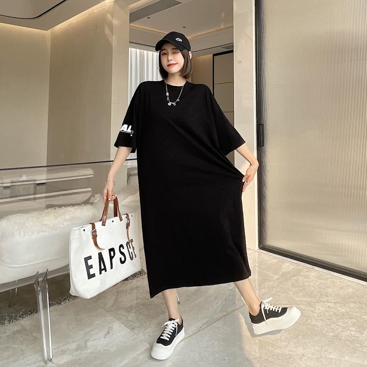 ワンピース ロンt Tシャツワンピース 40代 春夏 半袖 ロング丈 綿 ワンピース レディース 白 黒 体型カバー 着痩せ 大きいサイズ 韓国風 ゆったり 代 30代 ファッションイン 通販 Yahoo ショッピング