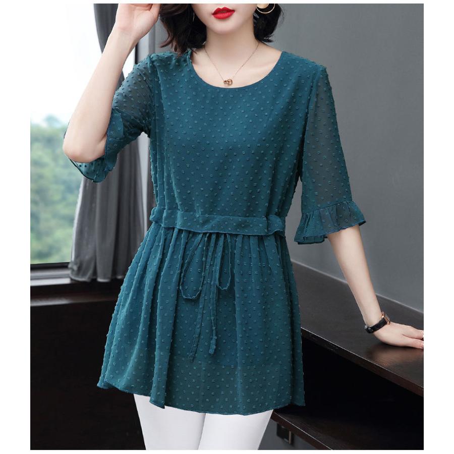 チュニック レディース 40代 トップス 春夏 韓国風 ブラウス 半袖 体型カバー 大きいサイズ ゆったり チュニック おしゃれ 30代 50代 おしゃれ 大人 ファッションイン 通販 Yahoo ショッピング