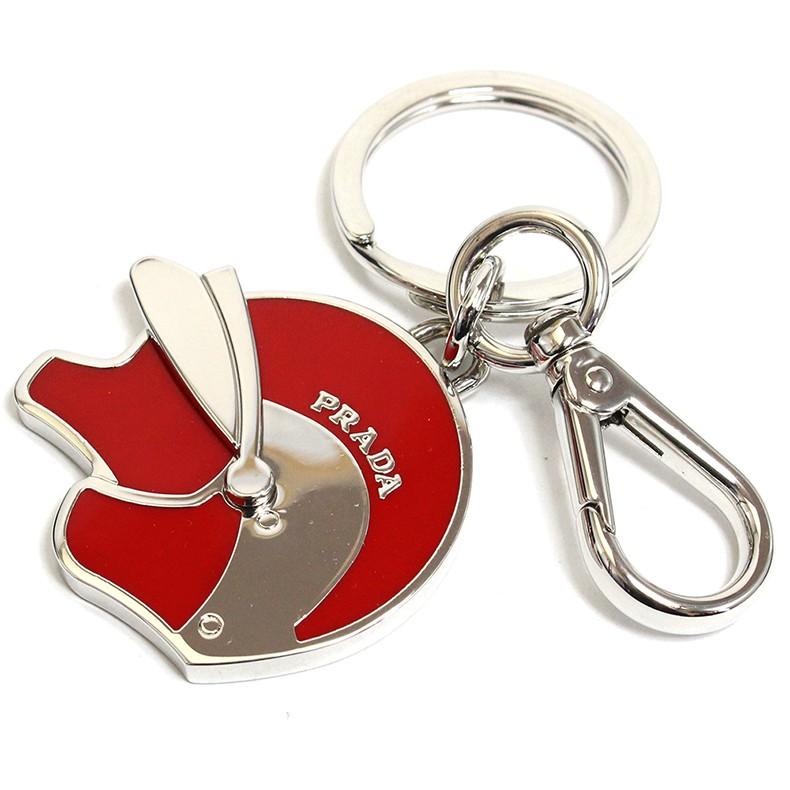気質アップ プラダ Prada キーホルダー キーリング ロゴ アメリカンフットボール メンズ レディース レッド シルバー 2ap546 Acsm Rosso アメフト アウトレット ブランド 全日本送料無料 Www Ladislexia Net