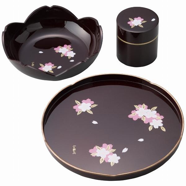 人気が高い 宇野千代 おとめ桜 茶菓セット 漆器 和食器 Apide1152 018 お盆 トレイ Www Mindthevoice Be