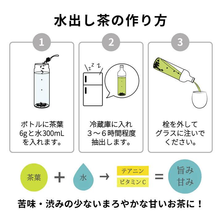 即納 ハリオ HARIO フィルターインボトル 300ml 喫茶 水出し茶 抽出 サングリア フルーツティー 出汁 冷蔵庫 ドアポケット キッチン FIB-30-W｜fashion-labo｜05