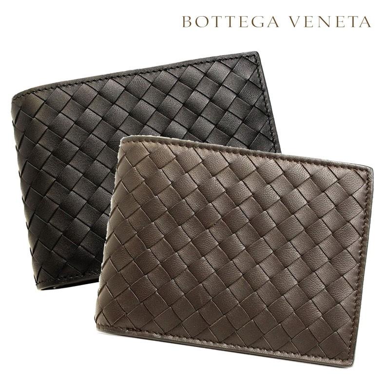 ボッテガヴェネタ BOTTEGA VENETA 財布 二つ折り財布 メンズ 折財布 ブラック ブランド 522272 セール :b522272