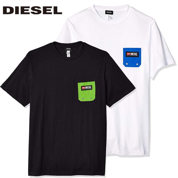 ディーゼル Diesel Tシャツ メンズ 半そで 半袖 ロゴ ホワイト 白 ブラック 黒 トップス ブランド 00st5i 0navj 100 Bmowt Just B Bmowt Just B ファッションラボ 通販 Yahoo ショッピング