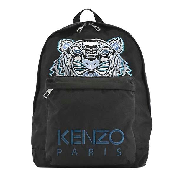 在庫一掃 ケンゾー Kenzo バッグ バックパック リュックサック デイパック メンズ タイガーロゴ ブラック ブルーマルチカラー ブランド Fa65sf300f 代引不可 Www Lequotidien Mr