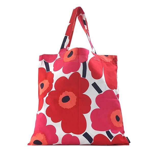 マリメッコ MARIMEKKO バッグ トートバッグ ウニッコ 67572 レディース レッド 赤 花柄 フラワー コットン ブランド｜fashion-labo