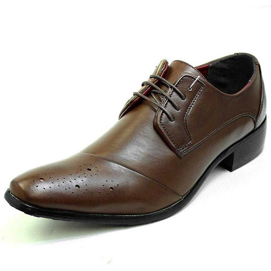 ビジネスシューズ メンズ 靴 Pu レザー 革靴 シューズ 紳士靴 フォーマル ロングノーズ ルミニーオ Luminio Lufo 285 Br ファッションラボ 通販 Yahoo ショッピング