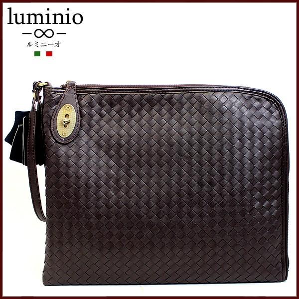 luminio ルミニーオ イントレチャート PU クラッチバッグ 2way 斜めがけ ショルダーバッグ ブランド メンズ 56｜fashion-labo｜04