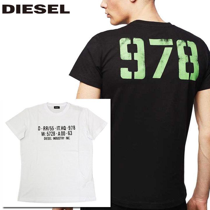ディーゼル Diesel Tシャツ シャツ メンズ 半そで 半袖 ロゴ ホワイト 白 ブラック 黒 トップス 人気 ブランド 00seg9 0091a 100 T Diego S2 T Diego S2 ファッションラボ 通販 Yahoo ショッピング