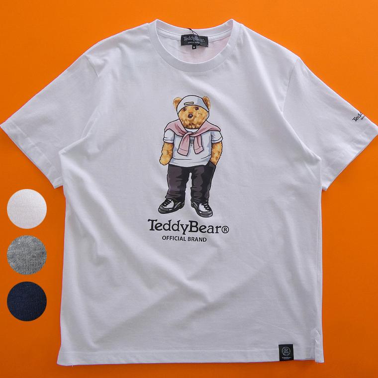 ホワイトテディベア Tシャツ付き【サマーセール】 Teddy Bear テディベア 2026年春夏 新作 プリント 半袖 Tシャツ