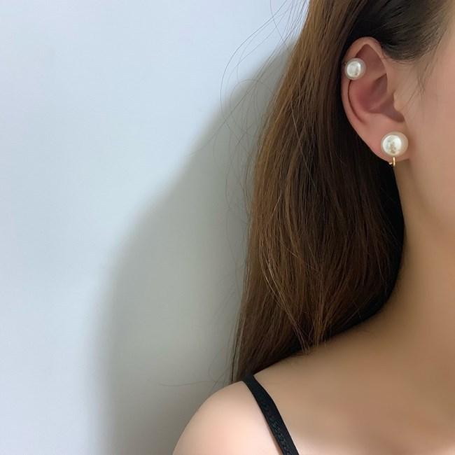 期間限定セール☆14%OFF】イヤーカフ ゴールド シンプル 一粒パール 