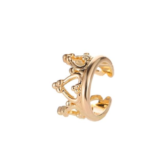 期間限定セール☆14%OFF】イヤーカフ 王冠 クラウン ゴールド シルバー
