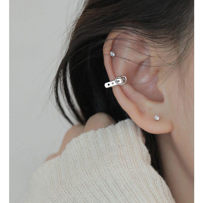 期間限定セール☆19%OFF】イヤーカフ ベルト シルバー ハート クール