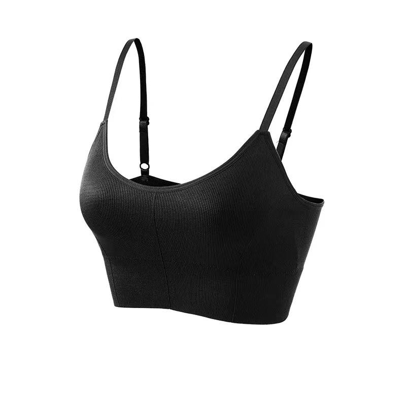 d.i.a. ブラックブラトップ グリッター仕上げ♥みせブラ アジャスター付き】カップ付きブラトップ 黒 レディース インナー