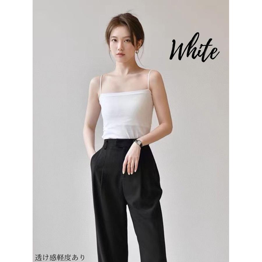 ブラトップ キャミソール レディース トップス ロング インナー カップ