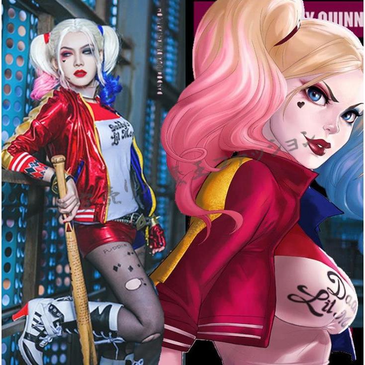 ハーレイクイン 本格コスプレセット♡ ハロウィン間に合います ハーレイクイン 本格コスプレセット♡ ハロウィン間に合います