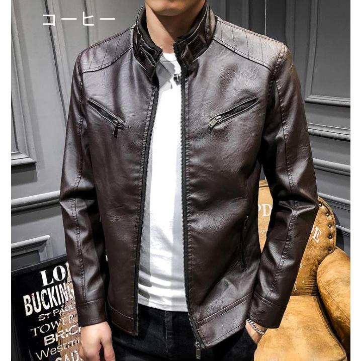 革ジャン レザージャケット メンズ バイクジャケット おしゃれ コーデ 冬 革 ビジネス ライダースジャケット フルジップ 高級 大好き