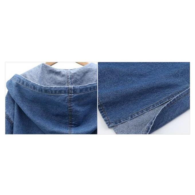 パーカー デニム ロングパーカー レディース デニム ジャケット 大きいサイズ ゆったり レトロ ｇジャン ロング丈 スプリングコート トレンチコート 大放出セール
