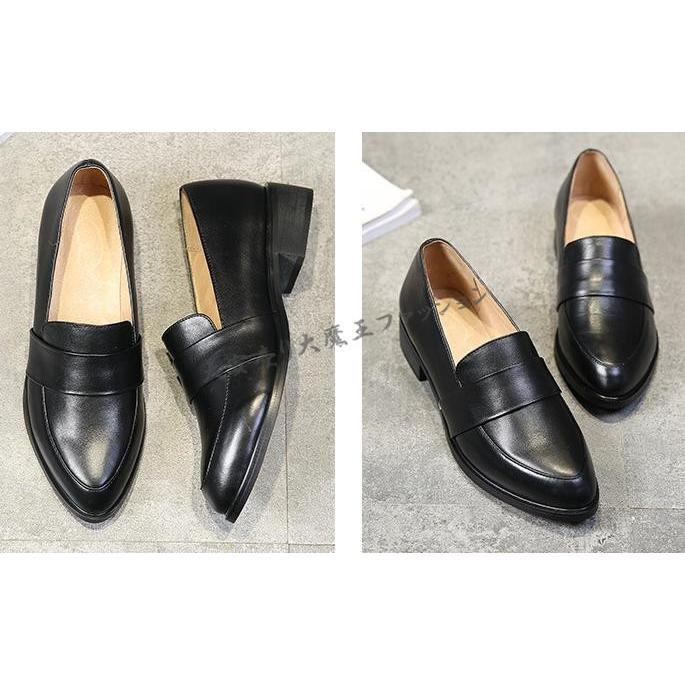 本革スリッポンビジネスシューズタッセルローファーレディース