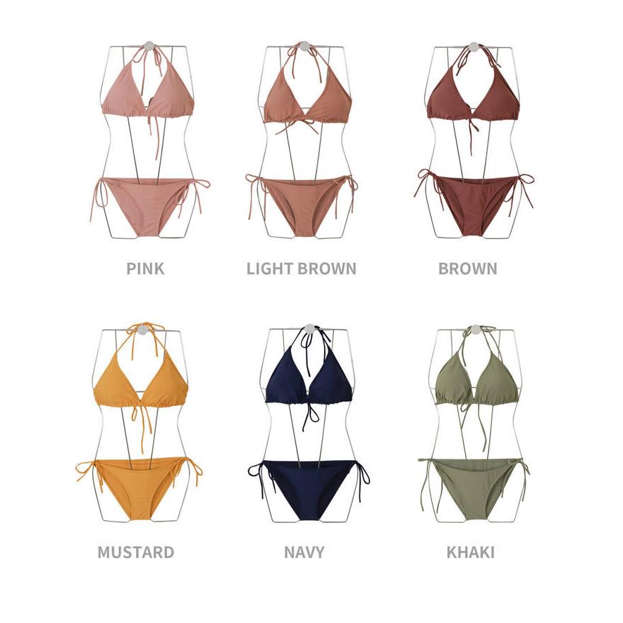 水着 シンプル セクシー トライアングル ビキニ レディース 三角ビキニ