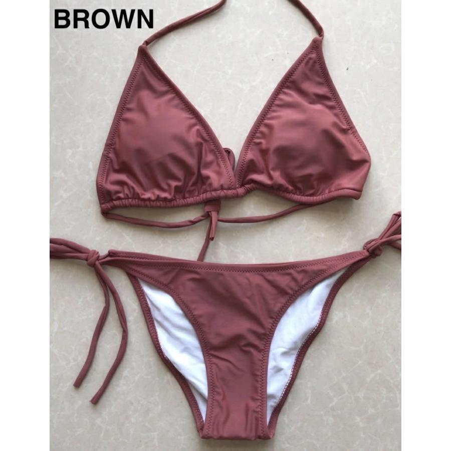 水着 シンプル セクシー トライアングル ビキニ レディース 三角ビキニ