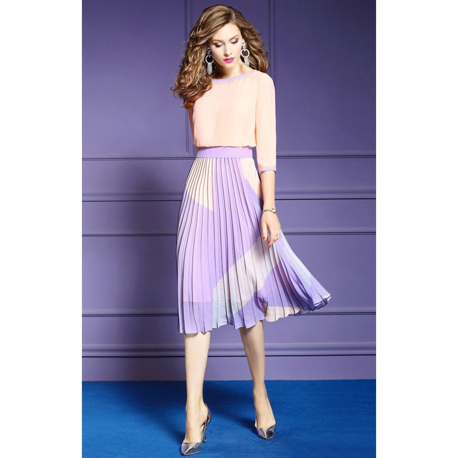 海外最新 パーティドレス セレブファッション フレアワンピース 夏新作 落ち着いた色合いにビジューが輝く 他と被らない 大人エレガント 着痩 送料無料 ファッション姫 通販 Yahoo ショッピング 正規販売店 Gestion Etechnologies Shop