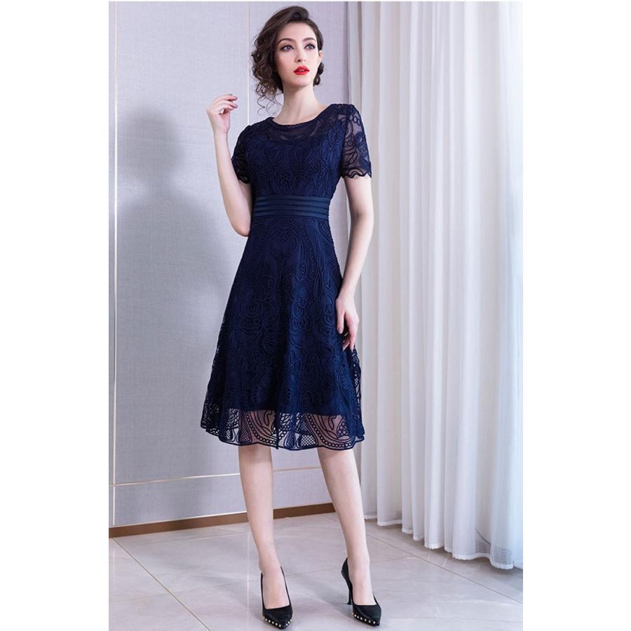 訳ありセール格安 パーティドレス セレブファッション フレアワンピース 夏新作 半袖 贅沢刺繍 気品あふれる大人ワンピ 体型カバー 他と被らない 送料無料 在庫一掃最安挑戦 Www Jsanalytikal Com