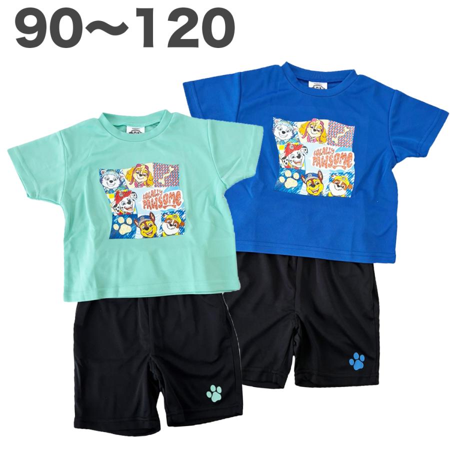 パウパトロール 上下セット 半袖 Tシャツ パンツ 春 夏 メッシュ 子供 