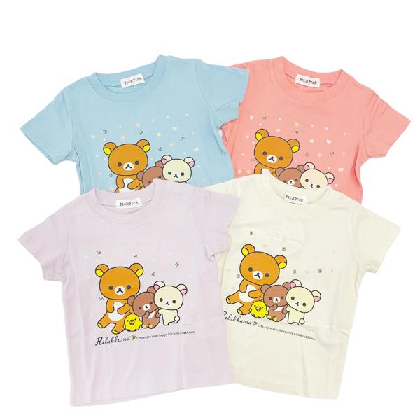 リラックマ Tシャツ 半袖 綿100% 春 夏 子供 服 女の子 女児 キッズ キャラクター グッズ 90 100 110 120【3点までメール便可能】｜fashionichiba-sanki｜02