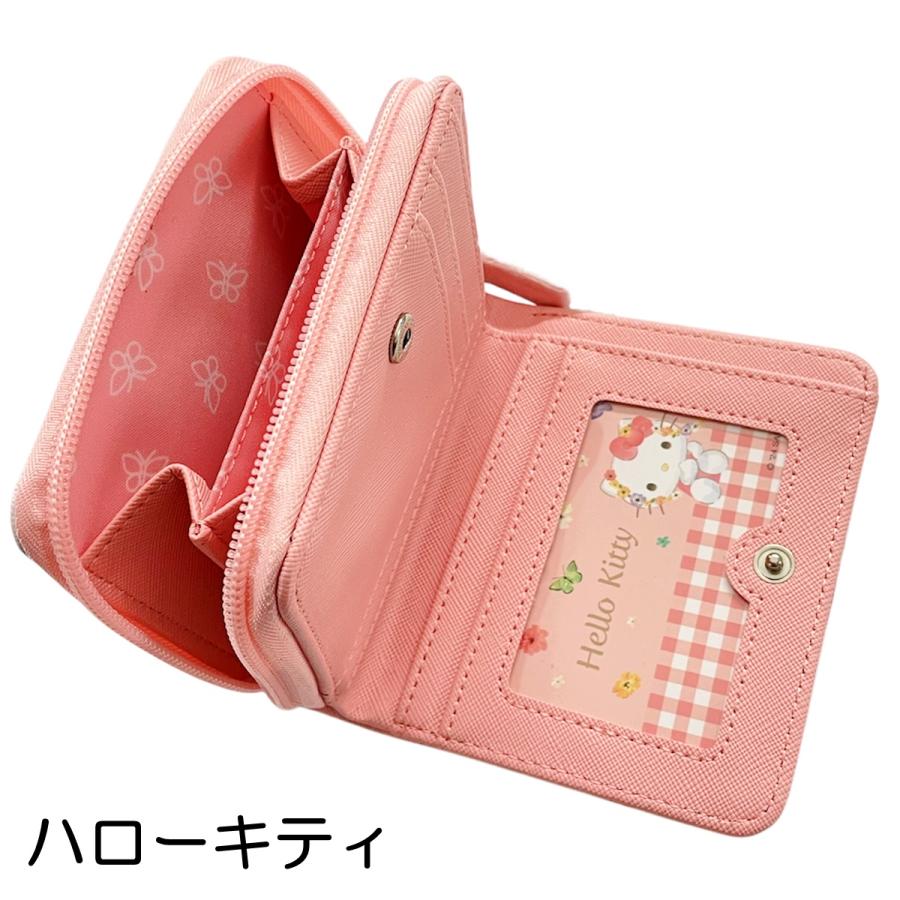 sanrio サンリオキャラクターズ 折り 財布 お札入れ×1 カード sanrio サンリオキャラクターズ 折り 財布 お札入れ×1 カード