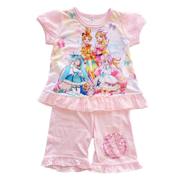 海外最新海外最新ひろがるスカイ プリキュア 勇気がでる 光る パジャマ 夏 半袖 子供 服 キッズ 女児 女の子 アニメ キャラクター グッズ 100 110 120 130 子ども服 ひろがるスカイプリキュア 光るパジャマ 新品 半袖 120 光るパジャマ リング