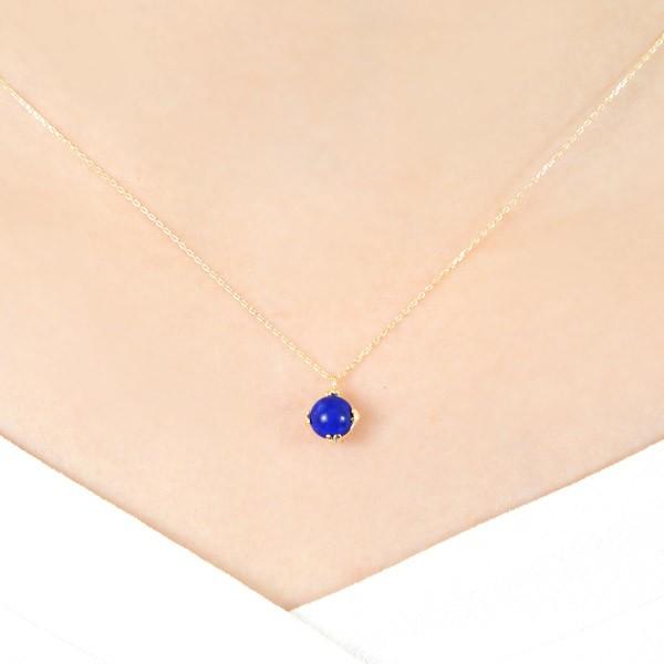 ラピスラズリ ネックレス K18YG 18k 18金 イエロー ゴールド ラピスラズリ ネックレス K18YG 18k 18金 イエロー ゴールド