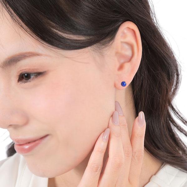 ラピスラズリ ピアス K10YG 10k 10金 イエローゴールド 瑠璃 青｜fashionjewelry-em｜03