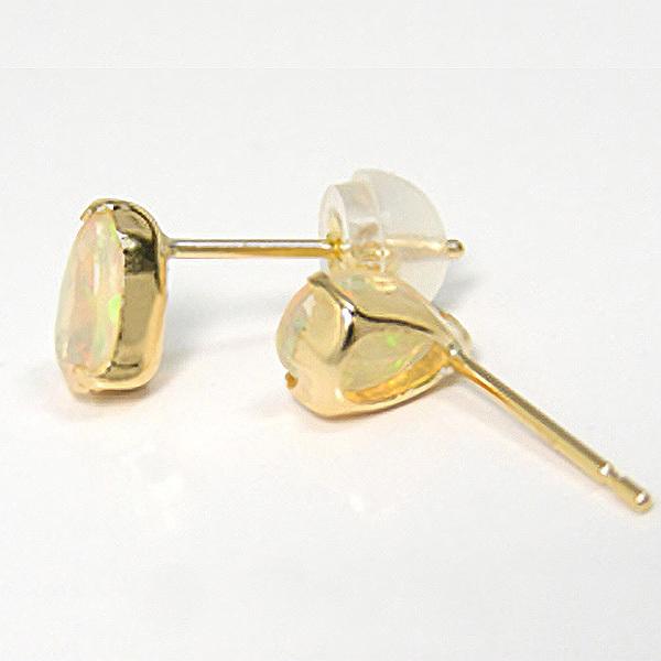 オパール ピアス 18k K18YG 18金 エチオピア産 イエロー オパール ピアス 18k K18YG 18金 エチオピア産 イエロー