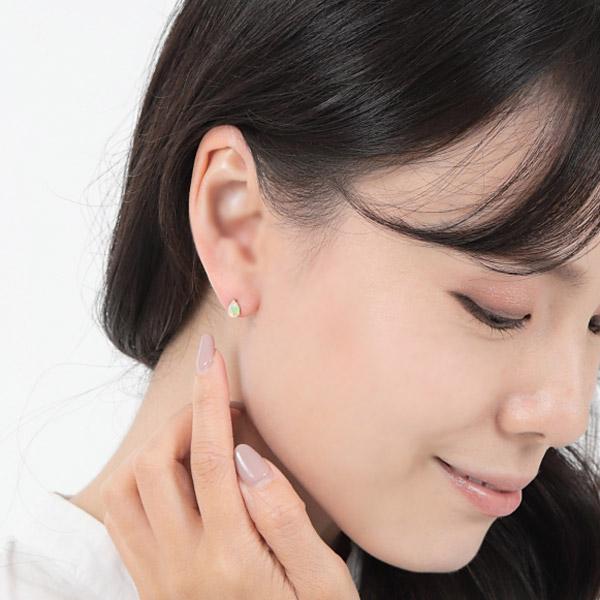 オパール ピアス 18k K18YG 18金 エチオピア産 イエロー オパール ピアス 18k K18YG 18金 エチオピア産 イエロー