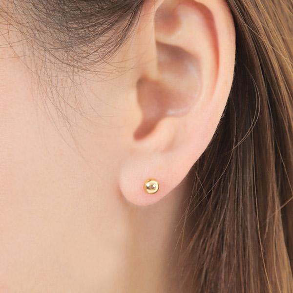 太長ポスト ファーストピアス K18 18k 18金 ゴールド 軸太 5mm 太長ポスト ファーストピアス K18 18k 18金 ゴールド 軸太 5mm
