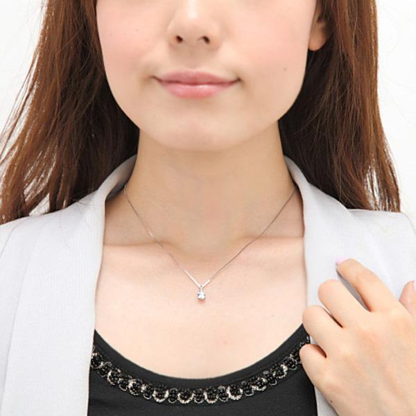 スーパー キュービックジルコニア 5mm ネックレス cz K10WG スーパー キュービックジルコニア 5mm ネックレス cz K10WG