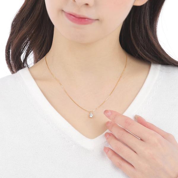 スーパー キュービックジルコニア 5mm ネックレス cz K10WG スーパー キュービックジルコニア 5mm ネックレス cz K10WG