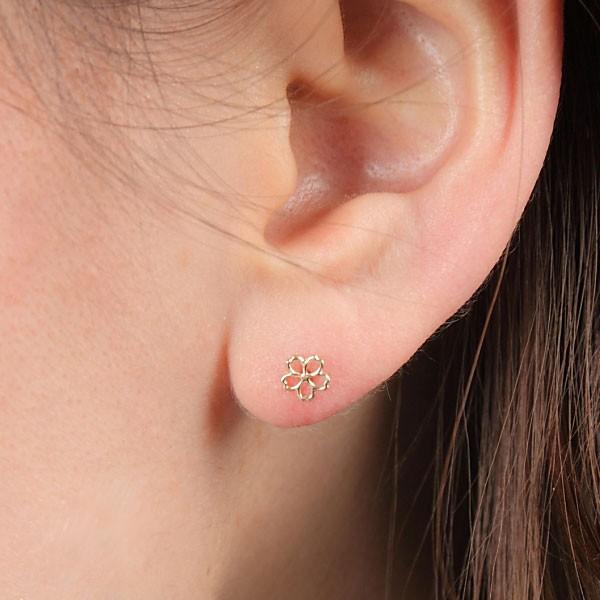 桜 さくら サクラ ピアス K10 10k 10金 イエロー ピンク 桜 さくら サクラ ピアス K10 10k 10金 イエロー ピンク