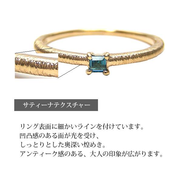 ロンドン ブルートパーズ スクエア ピンキー リング K10YG/PG/WG ロンドン ブルートパーズ スクエア ピンキー リング K10YG/PG/WG